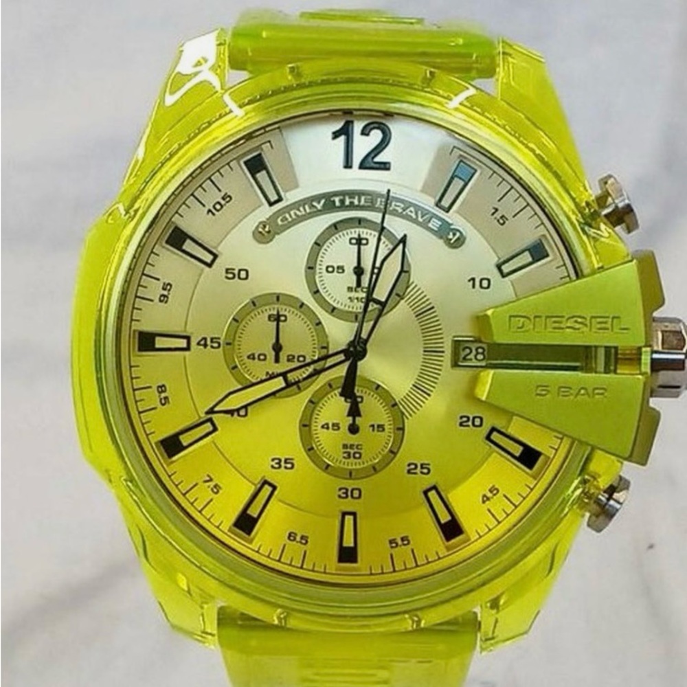 Diesel Green Oversized Gelly Watch